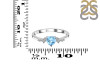 Blue Topaz & White Topaz Ring BTZ-RR-424.