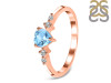 Blue Topaz & White Topaz Ring BTZ-RR-424.