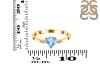 Blue Topaz & White Topaz Ring BTZ-RR-425.