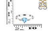 Blue Topaz & White Topaz Ring BTZ-RR-425.