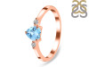 Blue Topaz & White Topaz Ring BTZ-RR-425.