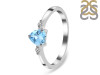 Blue Topaz & White Topaz Ring BTZ-RR-425.