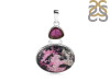 Cobalt Calcite/Tourmaline Pendant-2SP CBC-1-10