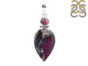 Cobalt Calcite/Tourmaline Pendant-2SP CBC-1-13
