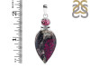 Cobalt Calcite/Tourmaline Pendant-2SP CBC-1-13
