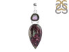 Cobalt Calcite/Tourmaline Pendant-2SP CBC-1-14