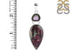 Cobalt Calcite/Tourmaline Pendant-2SP CBC-1-14