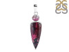 Cobalt Calcite/Tourmaline Pendant-2SP CBC-1-3