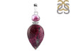 Cobalt Calcite/Tourmaline Pendant-2SP CBC-1-5
