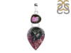 Cobalt Calcite/Tourmaline Pendant-2SP CBC-1-9