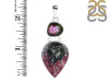 Cobalt Calcite/Tourmaline Pendant-2SP CBC-1-9