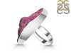 Cobalt Calcite Druzy Adjustable Ring-ADJ-R CBC-2-107