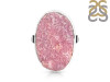 Cobalt Calcite Druzy Adjustable Ring-ADJ-R CBC-2-110