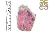 Cobalt Calcite Druzy Adjustable Ring-ADJ-R CBC-2-119