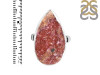 Cobalt Calcite Druzy Adjustable Ring-ADJ-R CBC-2-121