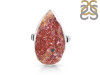 Cobalt Calcite Druzy Adjustable Ring-ADJ-R CBC-2-121