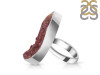 Cobalt Calcite Druzy Adjustable Ring-ADJ-R CBC-2-121