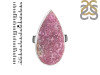 Cobalt Calcite Druzy Adjustable Ring-ADJ-R CBC-2-124
