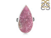 Cobalt Calcite Druzy Adjustable Ring-ADJ-R CBC-2-124