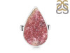 Cobalt Calcite Druzy Adjustable Ring-ADJ-R CBC-2-125