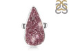 Cobalt Calcite Druzy Adjustable Ring-ADJ-R CBC-2-72