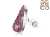 Cobalt Calcite Druzy Adjustable Ring-ADJ-R CBC-2-72
