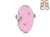 Cobalt Calcite Druzy Adjustable Ring-ADJ-R CBC-2-76