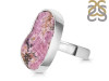 Cobalt Calcite Druzy Adjustable Ring-ADJ-R CBC-2-83
