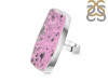 Cobalt Calcite Druzy Adjustable Ring-ADJ-R CBC-2-85