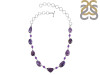 Charoite/Amethyst Necklace-NJ CHR-12-10