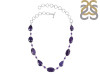 Charoite/Amethyst Necklace-NJ CHR-12-9