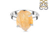 Citrine Rough Ring-R-Size-10 CIT-2-74