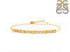 Citrine & White Topaz Bracelet With Adjustable Camera Lock CIT-RDB-126.