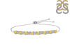 Citrine & White Topaz Bracelet With Adjustable Camera Lock CIT-RDB-128.