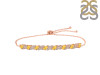Citrine & White Topaz Bracelet With Adjustable Camera Lock CIT-RDB-128.