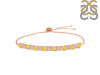 Citrine & White Topaz Bracelet With Adjustable Camera Lock CIT-RDB-128.