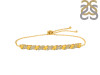 Citrine & White Topaz Bracelet With Adjustable Camera Lock CIT-RDB-128.