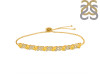 Citrine & White Topaz Bracelet With Adjustable Camera Lock CIT-RDB-128.
