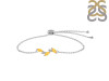 Citrine & White Topaz Bracelet With Adjustable Camera Lock CIT-RDB-143.