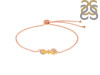 Citrine & White Topaz Bracelet With Adjustable Camera Lock CIT-RDB-145.