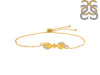 Citrine & White Topaz Bracelet With Adjustable Camera Lock CIT-RDB-145.