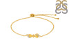 Citrine & White Topaz Bracelet With Adjustable Camera Lock CIT-RDB-145.