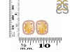 Citrine Raw Crystal & White Topaz Stud Earring CIT-RDE-1255.
