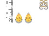 Citrine & White Topaz Stud Earring CIT-RDE-1262.