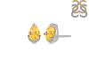 Citrine & White Topaz Stud Earring CIT-RDE-1262.