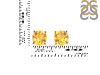 Citrine Stud Earring CIT-RDE-1353.