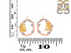 Citrine Raw Crystal & White Topaz Stud Earring CIT-RDE-1461.