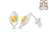 Citrine Stud Earring CIT-RDE-21.