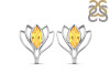 Citrine Stud Earring CIT-RDE-24.
