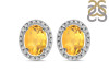 Citrine Stud Earring CIT-RDE-34.